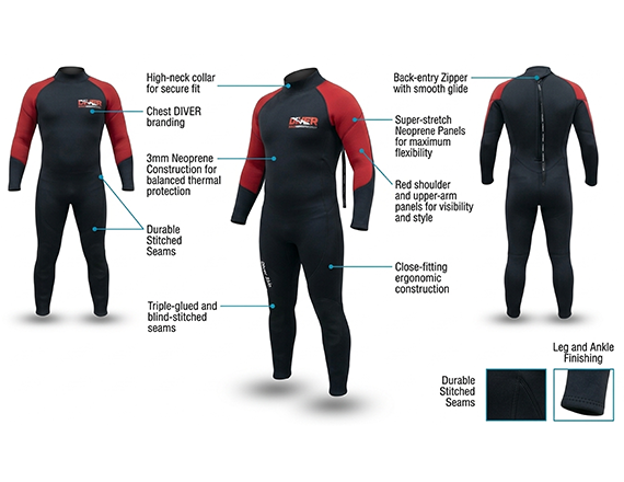 Diver-Skin Wetsuits 3mm